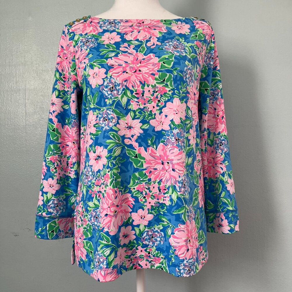 NWOT Lilly Pulitzer UPF 50+ Multi totally koalafied chelle upf 50+ top Size S